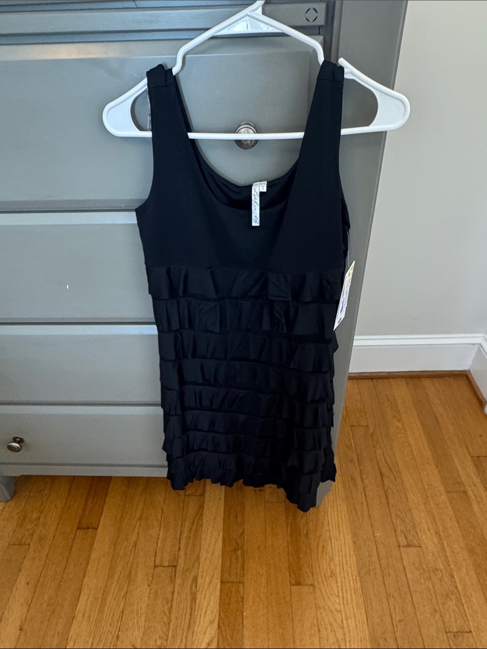 Black Ruffle Tank dress